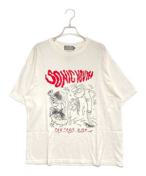Hysteric Glamour（ヒステリックグラマー）Hysteric Glamour (ヒステリックグラマー) Sonic Youth Tee ホワイト サイズ:Lの古着・服飾アイテム