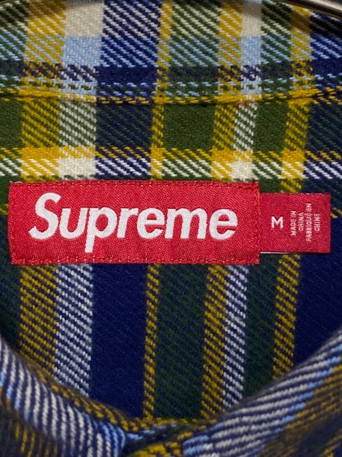 SUPREME（シュプリーム）SUPREME (シュプリーム) Old English Plaid Flannel Shirt イエロー×ブルー サイズ:Mの古着・服飾アイテム