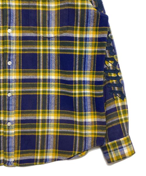 SUPREME（シュプリーム）SUPREME (シュプリーム) Old English Plaid Flannel Shirt イエロー×ブルー サイズ:Mの古着・服飾アイテム