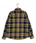 SUPREME (シュプリーム) Old English Plaid Flannel Shirt イエロー×ブルー サイズ:M：27000円