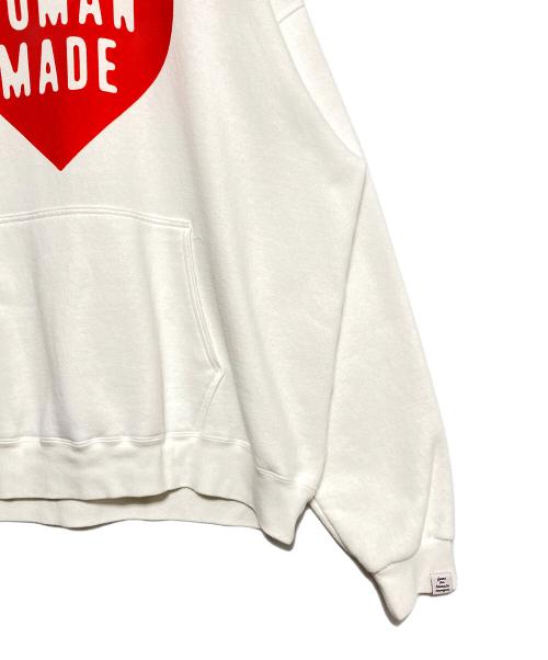 HUMAN MADE（ヒューマンメイド）HUMAN MADE (ヒューマンメイド) Heart Logo Hoodie ホワイト サイズ:XXLの古着・服飾アイテム
