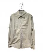 HERMESエルメス）の古着「コットンレギュラーシャツ」｜ライトグレー