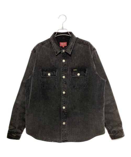 SUPREME（シュプリーム）SUPREME (シュプリーム) Washed Corduroy Shirt ブラック サイズ:Mの古着・服飾アイテム