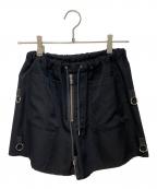 TAKAHIROMIYASHITA TheSoloIst.タカヒロミヤシタ ザソロイスト）の古着「フロントジップハーフパンツ」｜ブラック