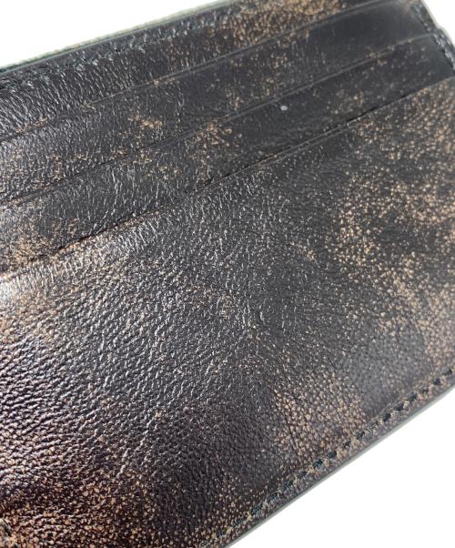 MIU MIU（ミュウミュウ）MIU MIU (ミュウミュウ) ナッパレザーカードケース ブラックの古着・服飾アイテム