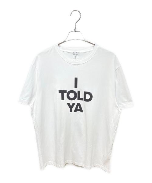 LOEWE（ロエベ）LOEWE (ロエベ) バックロゴ 半袖Tシャツ ホワイト サイズ:XLの古着・服飾アイテム