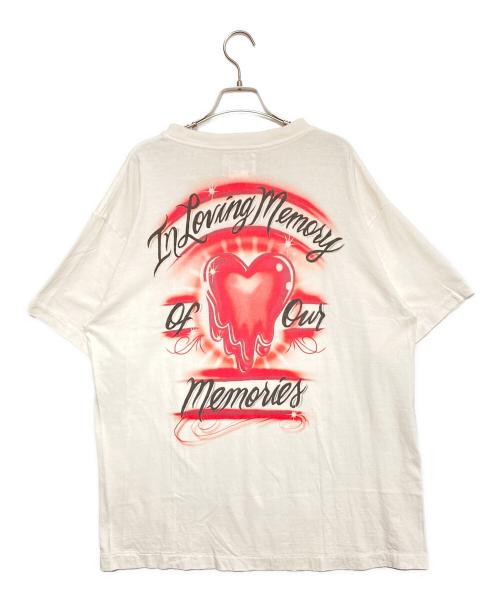 EMOTIONALLY UNAVAILABLE（エモーショナリー・アンアベイラブル）EMOTIONALLY UNAVAILABLE (エモーショナリー・アンアベイラブル) AIRBRUSH MEMORY TEE ホワイト サイズ:XSの古着・服飾アイテム