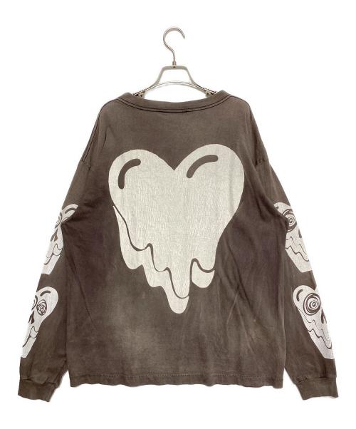 SAINT MICHAEL（セントマイケル）SAINT MICHAEL (セントマイケル) EMOTIONALLY UNAVAILABLE (エモーショナリー・アンアベイラブル) EU STM LS T グレー サイズ:XLの古着・服飾アイテム