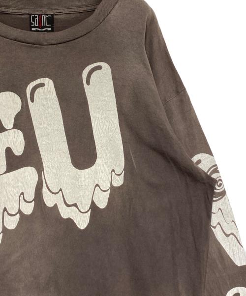 SAINT MICHAEL（セントマイケル）SAINT MICHAEL (セントマイケル) EMOTIONALLY UNAVAILABLE (エモーショナリー・アンアベイラブル) EU STM LS T グレー サイズ:XLの古着・服飾アイテム