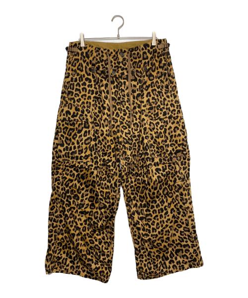 KAPITAL（キャピタル）KAPITAL (キャピタル) レオパード柄ジャンボカーゴロングパンツ ブラウン サイズ:3の古着・服飾アイテム