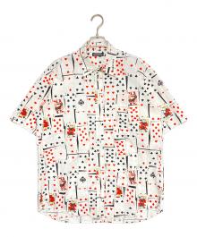 BALENCIAGA（バレンシアガ）の古着「トランプ柄オーバーサイズ半袖シャツ」｜マルチカラー