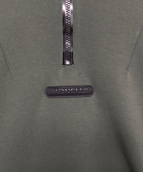 MONCLER（モンクレール）MONCLER (モンクレール) ロゴワッペンハーフジップスウェット オリーブ サイズ:Sの古着・服飾アイテム