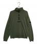 MONCLER（モンクレール）の古着「ロゴワッペンハーフジップスウェット」｜オリーブ