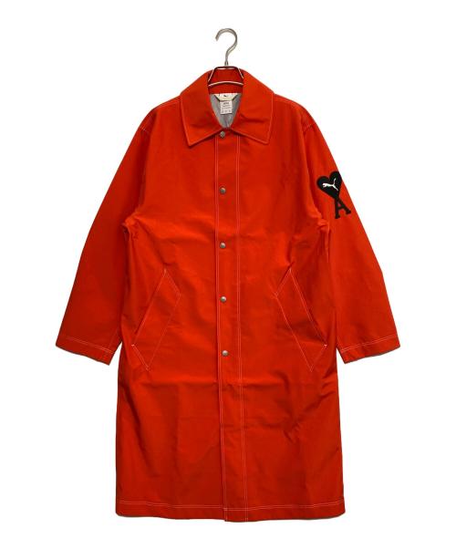 AMI Alexandre Mattiussi（アミアレクサンドルマテュッシ）AMI Alexandre Mattiussi (アミアレクサンドルマテュッシ) PUMA (プーマ) ナイロンコート オレンジ サイズ:Sの古着・服飾アイテム