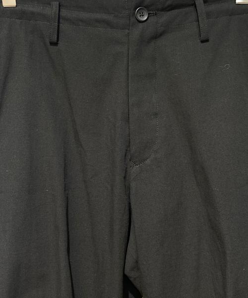 Yohji Yamamoto pour homme（ヨウジヤマモト プールオム）Yohji Yamamoto pour homme (ヨウジヤマモト プールオム) 25SS C/L CANVAS BLACK BELTED HEM PANTS ブラック サイズ:2の古着・服飾アイテム