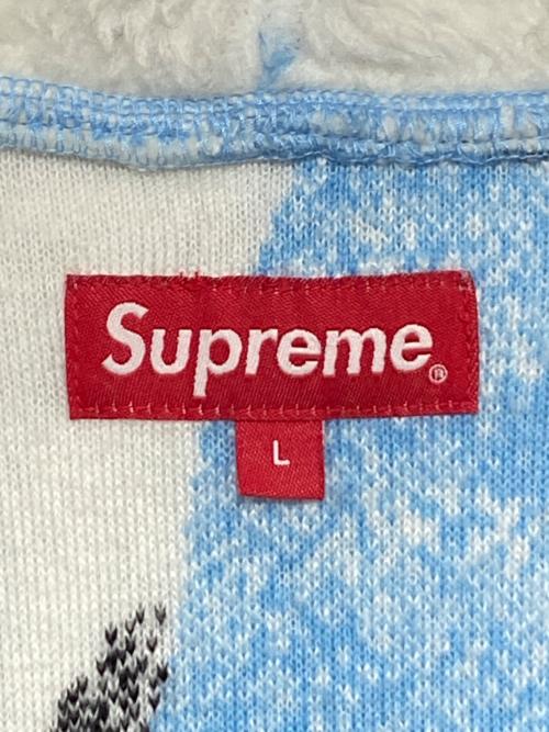 SUPREME（シュプリーム）SUPREME (シュプリーム) Penguins Hooded Fleece Jacket スカイブルー サイズ:Lの古着・服飾アイテム