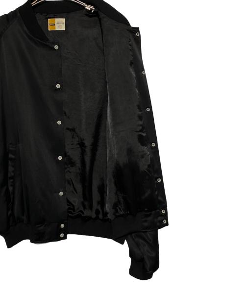 SAINT MICHAEL（セントマイケル）SAINT MICHAEL (セントマイケル) LASTMAN (ラストマン) LM SATIN JACKET ブラック サイズ:Lの古着・服飾アイテム