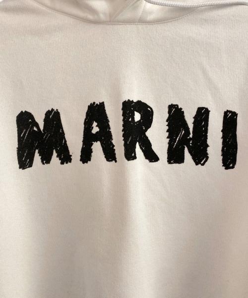 MARNI（マルニ）MARNI (マルニ) CRAYON LOGO PRINT ORGANIC SWEATSHIRT ホワイト サイズ:46の古着・服飾アイテム