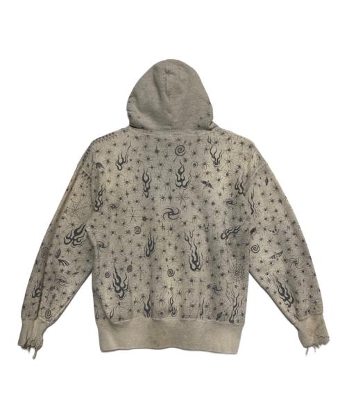 SAINT MICHAEL（セントマイケル）SAINT MICHAEL (セントマイケル) Dr.Woo DW HOODIE ライトグレー サイズ:Lの古着・服飾アイテム