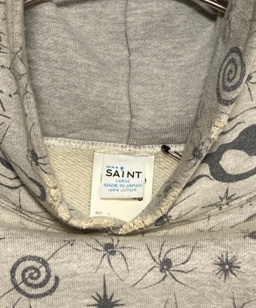 SAINT MICHAEL（セントマイケル）SAINT MICHAEL (セントマイケル) Dr.Woo DW HOODIE ライトグレー サイズ:Lの古着・服飾アイテム