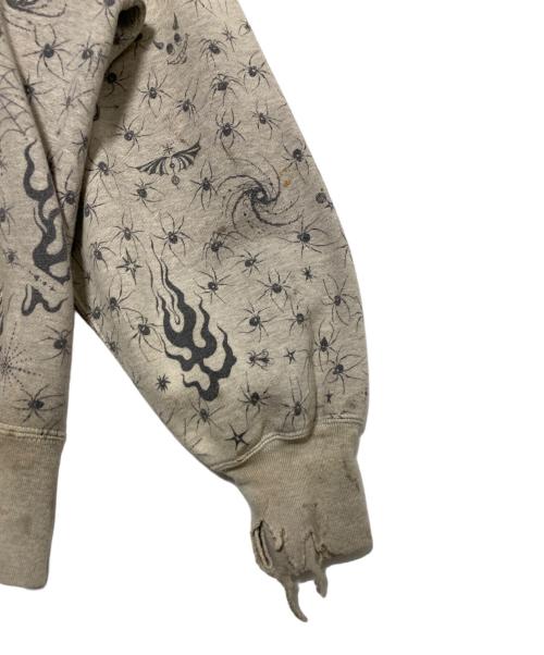 SAINT MICHAEL（セントマイケル）SAINT MICHAEL (セントマイケル) Dr.Woo DW HOODIE ライトグレー サイズ:Lの古着・服飾アイテム