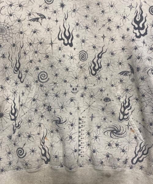 SAINT MICHAEL（セントマイケル）SAINT MICHAEL (セントマイケル) Dr.Woo DW HOODIE ライトグレー サイズ:Lの古着・服飾アイテム