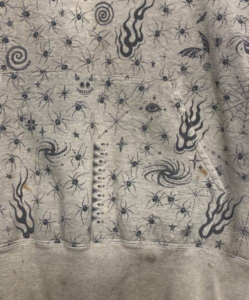 SAINT MICHAEL（セントマイケル）SAINT MICHAEL (セントマイケル) Dr.Woo DW HOODIE ライトグレー サイズ:Lの古着・服飾アイテム