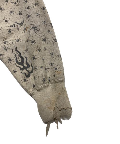 SAINT MICHAEL（セントマイケル）SAINT MICHAEL (セントマイケル) Dr.Woo DW HOODIE ライトグレー サイズ:Lの古着・服飾アイテム