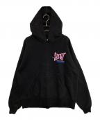 SAINT MICHAELセントマイケル）の古着「HOODIE RIBON SAINT」｜ブラック