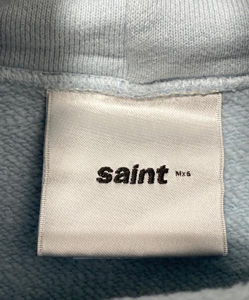 SAINT MICHAEL（セントマイケル）SAINT MICHAEL (セントマイケル) 25SS HOODIE RIBON SAINT スカイブルー サイズ:Lの古着・服飾アイテム