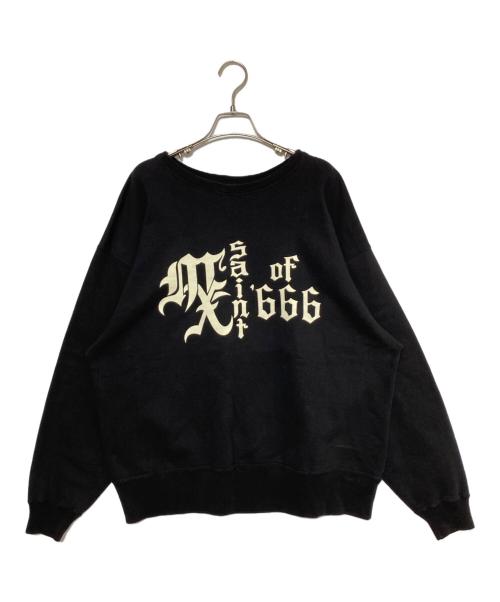 SAINT MICHAEL（セントマイケル）SAINT MICHAEL (セントマイケル) MX666 CRW-N SWEAT ブラック サイズ:Lの古着・服飾アイテム