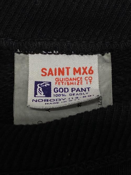 SAINT MICHAEL（セントマイケル）SAINT MICHAEL (セントマイケル) MX666 CRW-N SWEAT ブラック サイズ:Lの古着・服飾アイテム