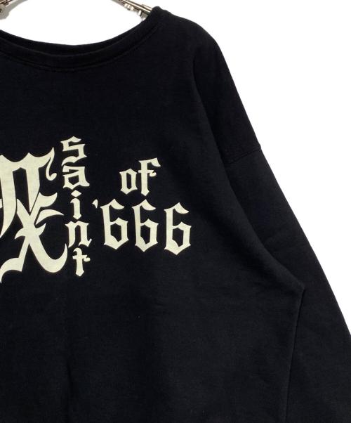 SAINT MICHAEL（セントマイケル）SAINT MICHAEL (セントマイケル) MX666 CRW-N SWEAT ブラック サイズ:Lの古着・服飾アイテム