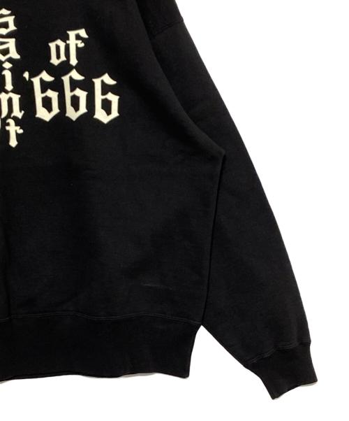 SAINT MICHAEL（セントマイケル）SAINT MICHAEL (セントマイケル) MX666 CRW-N SWEAT ブラック サイズ:Lの古着・服飾アイテム