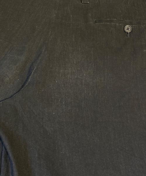 Maison Margiela（メゾンマルジェラ）Maison Margiela (メゾンマルジェラ) ワイドリネンレーヨンパンツ ブラック サイズ:42の古着・服飾アイテム