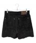 masu (エムエーエスユー) Diamond Cut Leather Shorts ブラック サイズ:46：28000円