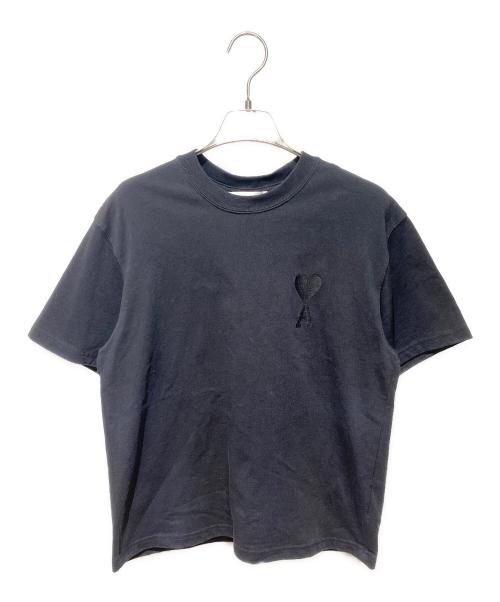 AMI Alexandre Mattiussi（アミアレクサンドルマテュッシ）AMI Alexandre Mattiussi (アミアレクサンドルマテュッシ) ハートロゴTシャツ ブラック サイズ:XSの古着・服飾アイテム
