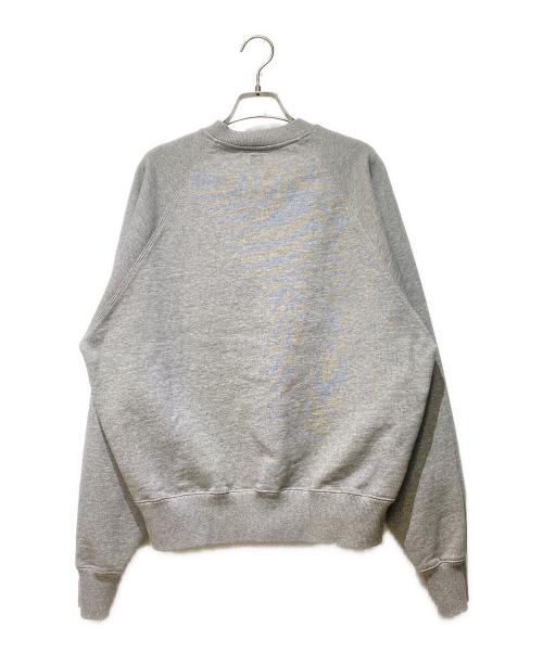 AMI Alexandre Mattiussi（アミアレクサンドルマテュッシ）AMI Alexandre Mattiussi (アミアレクサンドルマテュッシ) ハートロゴクルーネックスウェット ライトグレー サイズ:Mの古着・服飾アイテム