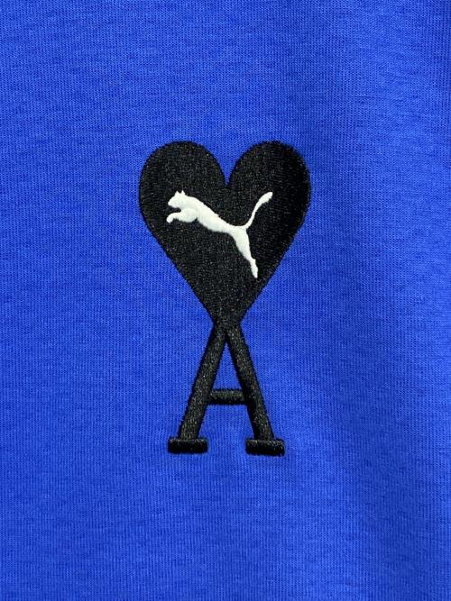 AMI Alexandre Mattiussi（アミアレクサンドルマテュッシ）AMI Alexandre Mattiussi (アミアレクサンドルマテュッシ) PUMA (プーマ) ロゴジャージブルゾン ブルー サイズ:Sの古着・服飾アイテム