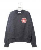 AMI Alexandre Mattiussiアミアレクサンドルマテュッシ）の古着「ハートロゴワッペンスウェット」｜グレー