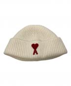 AMI Alexandre Mattiussiアミアレクサンドルマテュッシ）の古着「ハートロゴビーニー」｜ホワイト