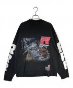 RIVINGTON roi Rebisリヴィントンロイレヴィス）の古着「IT WAS WRITTEN LS TEE MECHANIC BLACK」｜ブラック