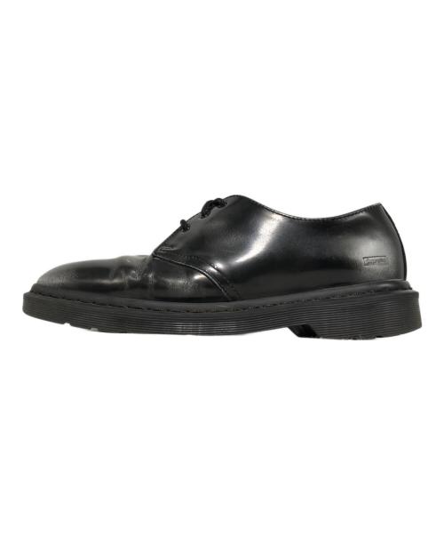 Dr.Martens（ドクターマーチン）Dr.Martens (ドクターマーチン) Supreme (シュプリーム) 1461 3 Eye Shoe ブラック×シルバー サイズ:UK9の古着・服飾アイテム