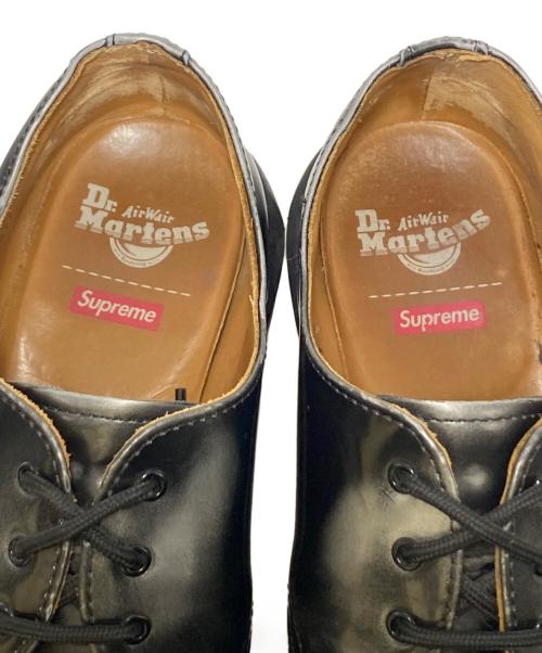 Dr.Martens（ドクターマーチン）Dr.Martens (ドクターマーチン) Supreme (シュプリーム) 1461 3 Eye Shoe ブラック×シルバー サイズ:UK9の古着・服飾アイテム