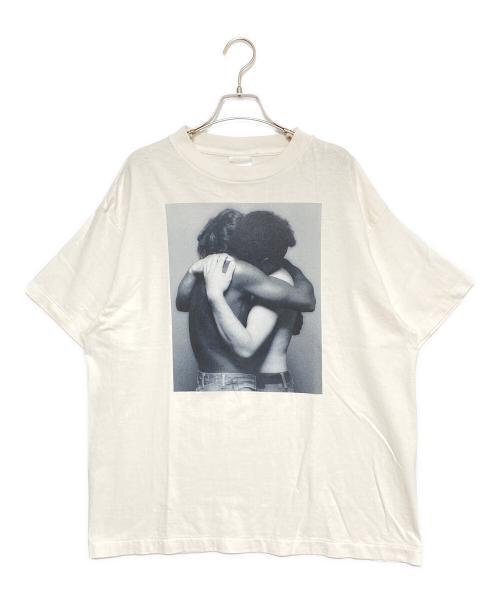 SAINT MICHAEL（セントマイケル）SAINT MICHAEL (セントマイケル) ROBERT MAPPLETHORPE (ロバート メイプルソープ) S/S TEE EMBRACE ホワイト サイズ:Lの古着・服飾アイテム