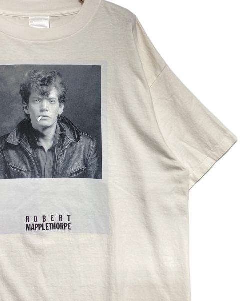 SAINT MICHAEL（セントマイケル）SAINT MICHAEL (セントマイケル) ROBERT MAPPLETHORPE (ロバート メイプルソープ) MT_SS TEE/PORTRAIT ホワイト サイズ:Lの古着・服飾アイテム