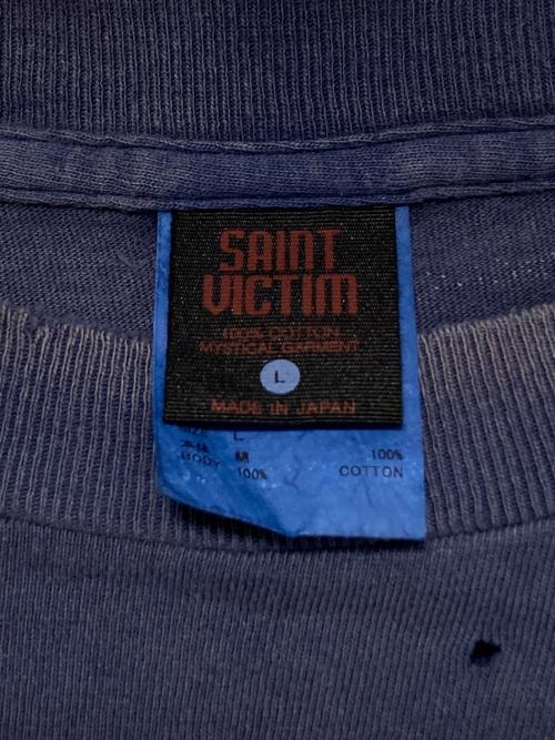 SAINT MICHAEL（セントマイケル）SAINT MICHAEL (セントマイケル) 攻殻機動隊 (コウカクキドウタイ) S/S TEE GST IN THE S ネイビー サイズ:Lの古着・服飾アイテム