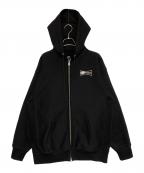 WASTED YOUTH×SYNA WORLDウェイステッドユース×シナ ワールド）の古着「Zip-up Hoodie」｜ブラック