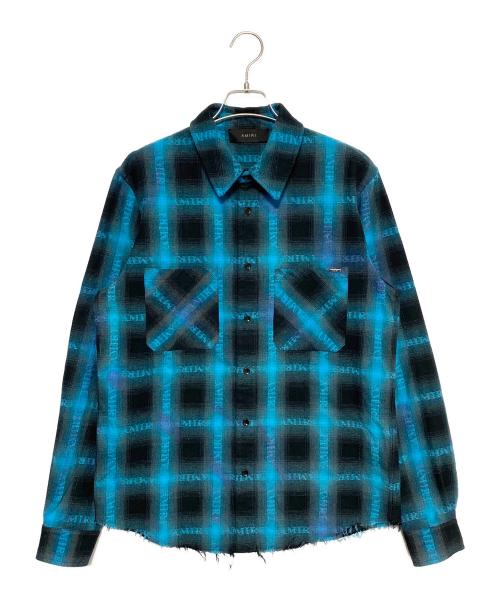 AMIRI（アミリ）AMIRI (アミリ) Plaid Shirt スカイブルー サイズ:Sの古着・服飾アイテム