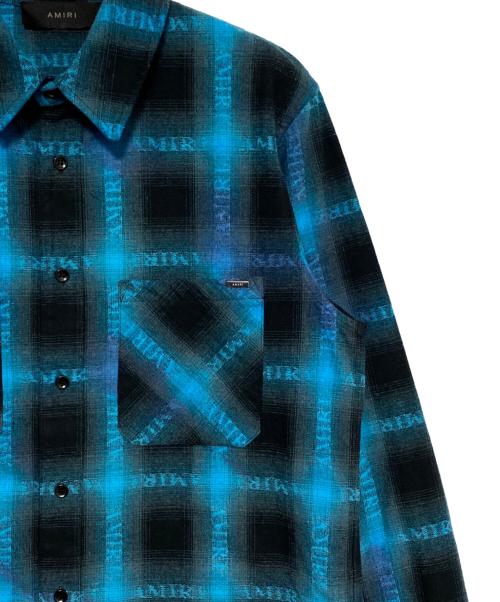 AMIRI（アミリ）AMIRI (アミリ) Plaid Shirt スカイブルー サイズ:Sの古着・服飾アイテム